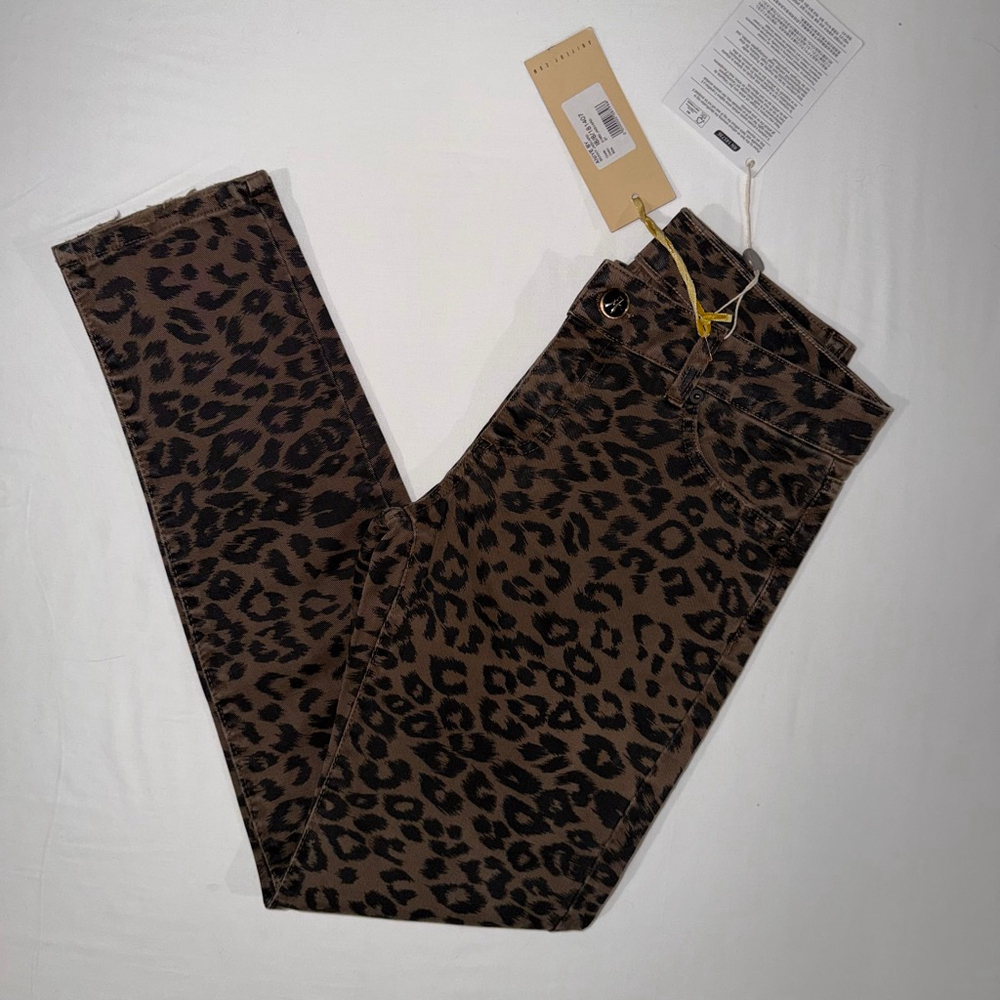 ANIYE BY Leopard Print Skinny Jeans Italy 27 NWT Mob Wife Indie Sleaze Animal - Picture 11 of 11